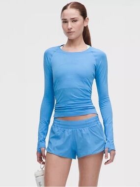 Lululemon Ocean Blue Athletic Shorts - Women